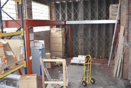 1 x Mezzanine Floor - Heavy Duty Steel Construction With Floor Boards - L Shape - Size: 120 x 340cm