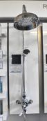 1 x Roper Rodes Henley Round Chrome Shower Kit on Display Board - Model SVSET50