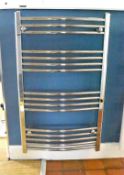 1 x Bathroom Towel Radiator With a Chrome Finish - 1000 x 600mm