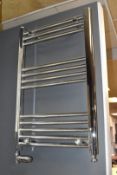 1 x Chrome Bathroom Towel Radiator - 800 x 500mm