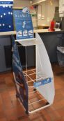 1 x Retail Toilet Seat Display Stand on Castors - Approx 5ft Tall and 40cm Wide
