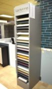 1 x Display Cabinet with 23 x Premium Shaker Sample Kitchen Doors and 4 x Boards of Cupboard Handles