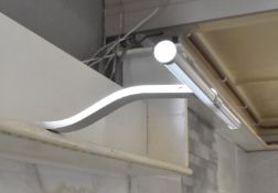 6 x LED Over Cabinet Light Fitting with a Matt Silver Finish