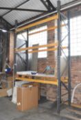 1 x Bay of Pallet Racking - Includes 2 x Uprights and 6 x Crossbeams - Size: H400 x W500 x D90cms