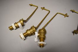 3 x Brass Float Ball Valve Parts