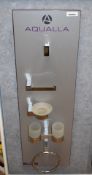 1 x Aqualla Bathroom Accessory Set on Display Board