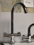 1 x Trentino Mono Kitchen Mixer Tap - Chrome FinIish