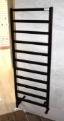 1 x Marcello 1235 x 500 Matt Black Bathroom Towel Radiator