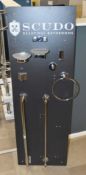 1 x Scudo Bathroom Accessory Set on Display Board