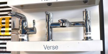 1 x Roper Rodes Versa Chrome Bath Filler and Basin Tap Set in Chrome