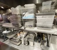 1 x Assorted Collection of Commercial Kitchen Equipment Including Cooking Trays, Gastro Pans