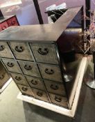 1 x Bespoke Reception Counter Featuring Cabinet Storge, Selection of Sockets and a Bank of 12