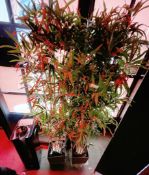 3 x Artificial Japanese Bamboo Trees with Planters - Size: H180 x 25 x 25 cms