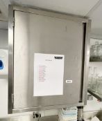 1 x Wall Mounted Stainless Steel Storage Cabinet - Dimensions: H70 x W60 x D40 cms