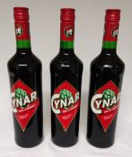 3 x Bottles of Cynar Ricetta Originale Liqueur - RRP £90