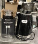 1 x Nespresso Aeroccino 3 Milk Frother and a Russel Hobs Kettle