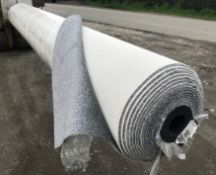 1 x Luxury 50Oz Twist Pile Carpet - Colour Platinum Grey - 25X4 Meter Roll - Rrp £36.99/Sqm - Ref: