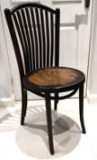 1 x Vintage Dark Wood Bentwood Chair - CL444 - NO VAT ON THE HAMMER - Location: Altrincham WA14 This