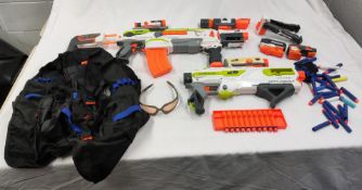 2 x Nerf Modulus Guns Plus Various Attachments And Accessories - Used - CL444 - NO VAT ON THE HAMMER