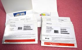 8 x Microsoft Windows COA Product Keys - Includes 5 x Windows 10 and 3 x Window 7
