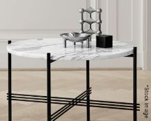 1 x GUBI Luxury ⌀80cm White Carrara Marble Table Top - Crated Stock - Ref: HBK567 / 759073 / WH2 -