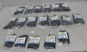 18 x JEMCO Packs Of Cable Ties - 100Pcs/Pack - Ref: HW455/HWP6 - CL911 - Location: Altrincham