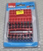 1 x 33 Piece Hilka Security Special Bit Set - Original Retail £9.95 - Ref: HW550/HWP7 - CL911 -