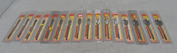 16 x Wood Cutting Flat Bits - Ref: HW494/HWP6 - CL911 - Location: Altrincham WA14Condition: New/