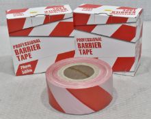 2 x Rolls Of Professional Barrier Tape - 70Mm X 500M - Original Retail £21.90 - Ref: HW470/HWP6 -