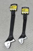 2 x Adjustable Wrenches - Original Retail £26.90 - Ref: HW641/HWP7 - CL911 - Location: Altrincham