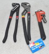 2 x HILKA Box Joint Pliers & 1 X 12