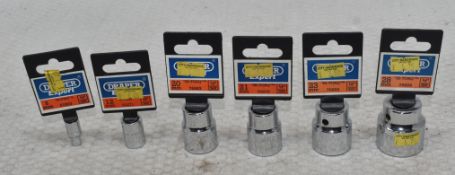 11 x DRAPER Expert Hex Sockets - Ref: HW725/HW726/HWP7 - CL911 - Location: Altrincham WA14Condition: