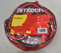 1 x AMTECH 500 Amp Battery Booster Cables - Original Retail £24.95 - Ref: HW588/HWP7 - CL911 -