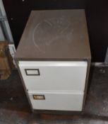 1 x Punchline 2 Drawer Metal Filing Cabinet - Ref: KCS111 - CL011 - Location: Altrincham