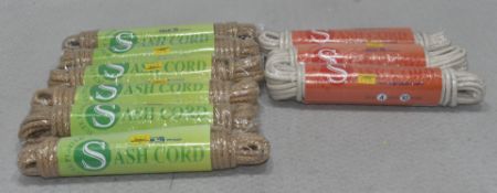9 x Sash Cords - Original Retail £71.55 - Ref: HW275/HWP3 - CL911 - Location: Altrincham