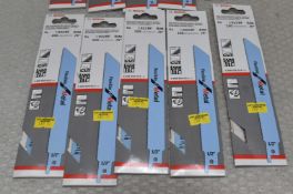 5 x Packs Of Bosch S922Bf Reciprocating Saw Blades For Metal 150Mm - Packs Of 5 - Original Retail £