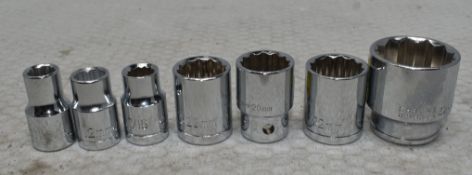 36 x Assorted Sockets - Ref: HW765/HW766/HW767/HW768/HW769/HWP7 - CL911 - Location: Altrincham