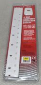 1 x 6 Way Computer Protection Extension Socket - Original Retail £19.95 - Ref: HW538/HWP6 -