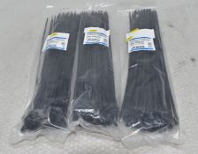 3 x JEMCO Packs Of 4.8Mm X 380Mm Cable Ties - 100Pcs/Pack - Original Retail £29.85 - Ref: HW454/HWP6