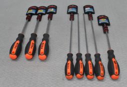 8 x HILKA Engineers Screwdrivers - Ref: HW273/1/HWP3 - CL911 - Location: Altrincham WA14Condition: