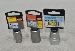 19 x Assorted Sockets - Ref: HW735/HW736/HW737/HW738/HWP7 - CL911 - Location: Altrincham