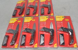 7 x AMTECH 2-In-1 Tradesman Knives - Original Retail £83.65 - Ref: HW580/HWP7 - CL911 - Location: