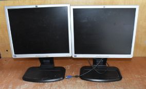 2 x HP L1940T Monitors - Ref: KCS126 - CL011 - Location: Altrincham WA14Condition: As