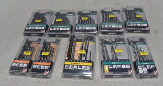 10 x Packs Of Alpen Drillbits - Sprint Master, Holz, Combiset, Pro And Cobalt - Original Retail £