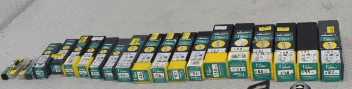 21 x ALPEN Packs Of Cobalt Drill Bits - Ref: HW432/1/HWP6 - CL911 - Location: