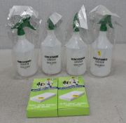 4 x Water Spray Bottles + 2 X Multi Clean Eraser - Ref: HW492/HWP6 - CL911 - Location: Altrincham