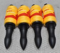 4 x AMTECH 100M Builders Lines - Original Retail £18.36 - Ref: HW473/HWP6 - CL911 - Location: