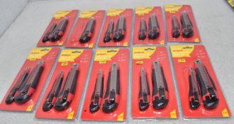 9 x 2-Piece Snap Off Knife Sets - Original Retail £44.55 - Ref: HW567/HWP7 - CL911 - Location: