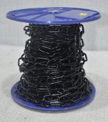 1 x Reel Of Black Coated Link Chain - Ref: HW199/HWP2 - CL911 - Location: Altrincham
