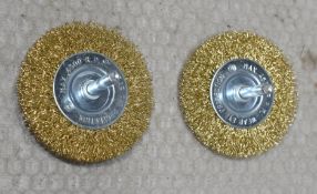 2 x Rotary Wire Wheels For Drills - Ref: HW663/HWP7 - CL911 - Location: Altrincham WA14Condition: